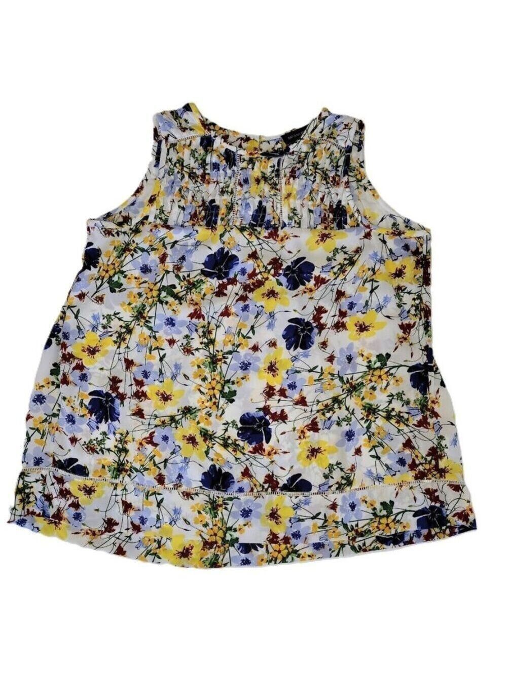 Banana Republic Multi Colored Floral Sleeveless Top Women's Size Small